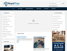 Tablet Screenshot of hayalyapi.com